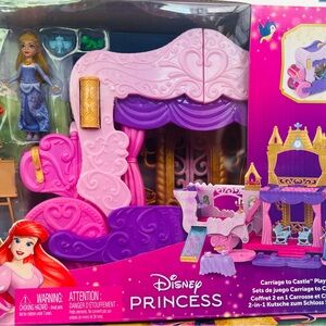 Disney Princess Carriage and Castle Set - Pink and Purple